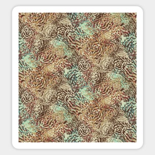 various and intertwined animal skin Sticker